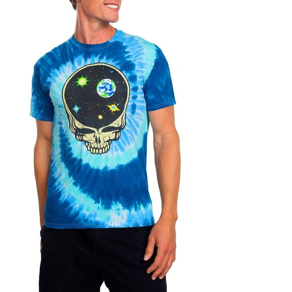 Grateful Dead Steal Your Face Space Tie Dye rock Official T-Shirt XXL 2XL NWT - Picture 1 of 3
